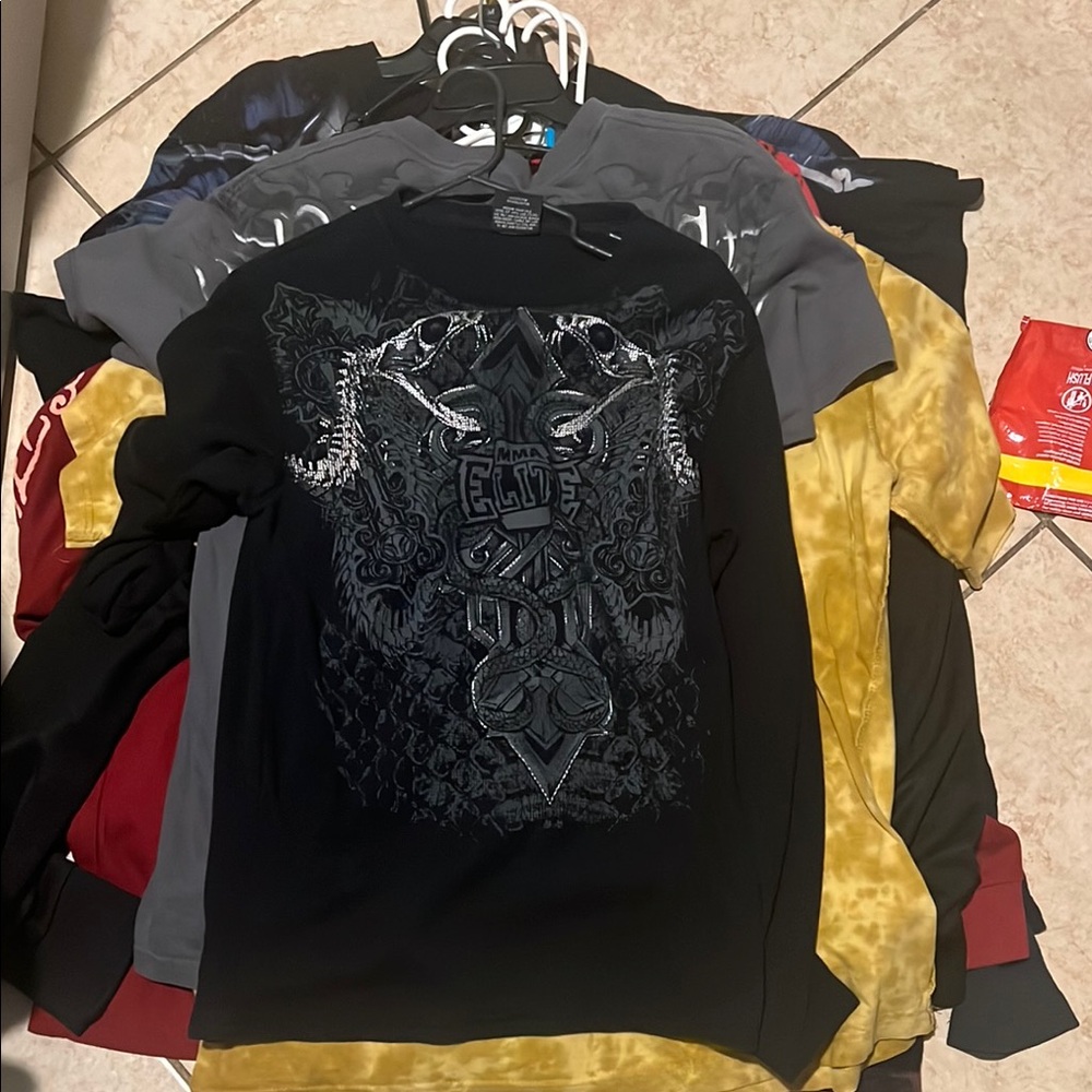 Black Graphic Men's Shirt